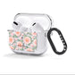 Personalised Peony AirPods Clear Case 3rd Gen Side Image