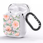 Personalised Peony AirPods Clear Case Side Image