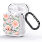Personalised Peony AirPods Glitter Case Side Image