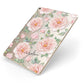 Personalised Peony Apple iPad Case on Gold iPad Side View