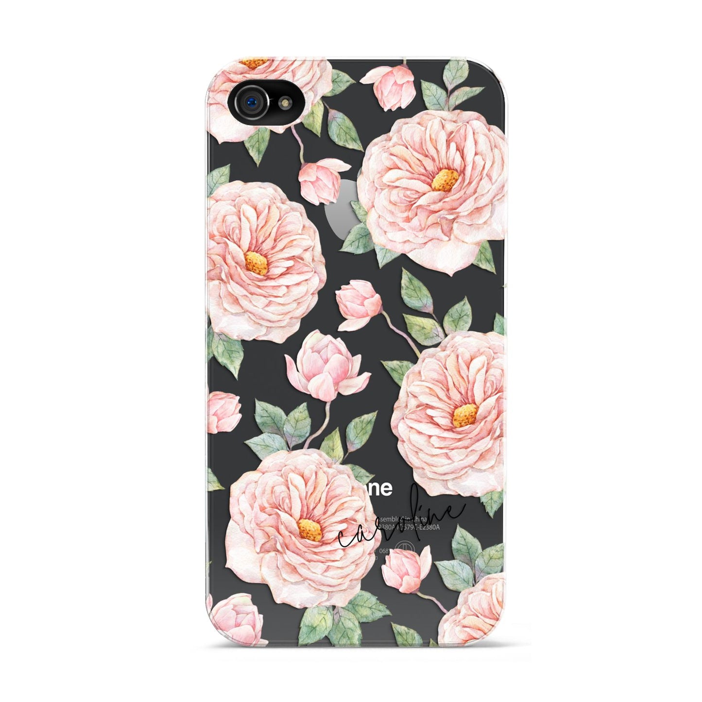 Personalised Peony Apple iPhone 4s Case