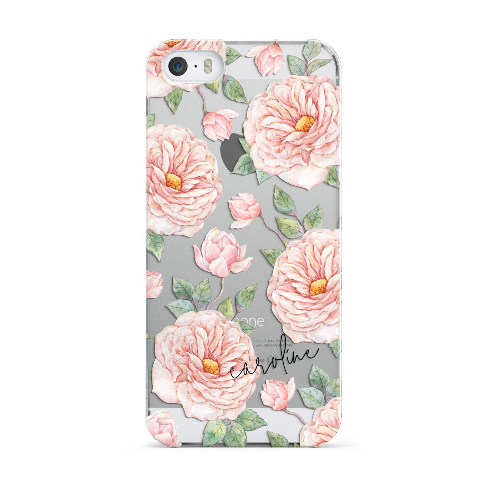 Personalised Peony Apple iPhone 5 Case