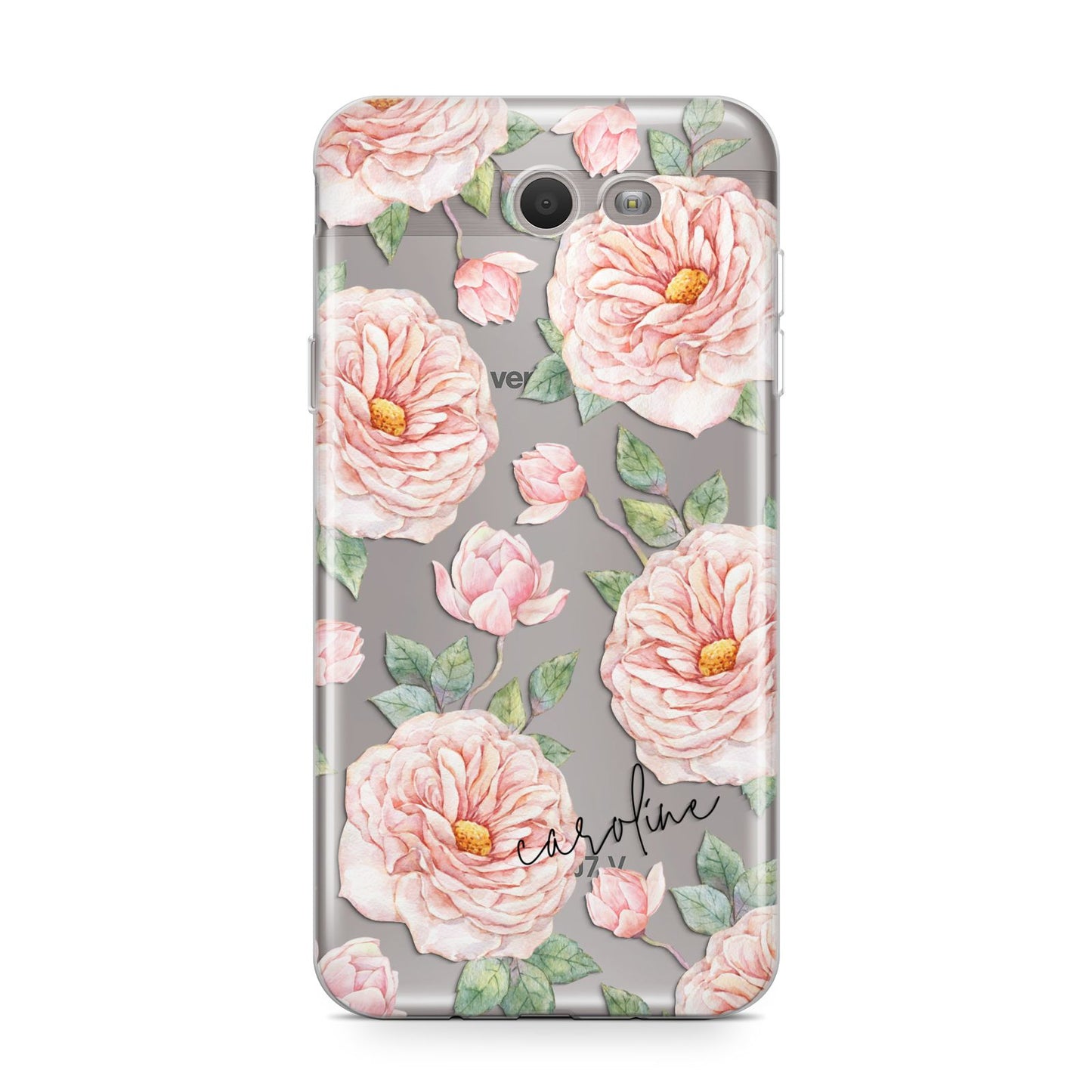 Personalised Peony Samsung Galaxy J7 2017 Case