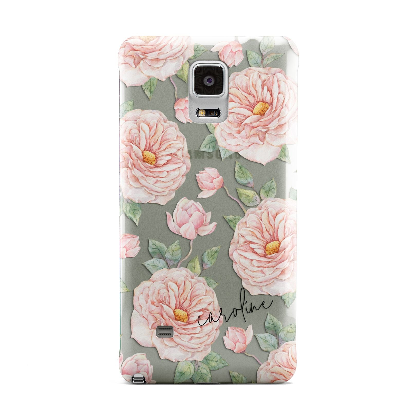 Personalised Peony Samsung Galaxy Note 4 Case