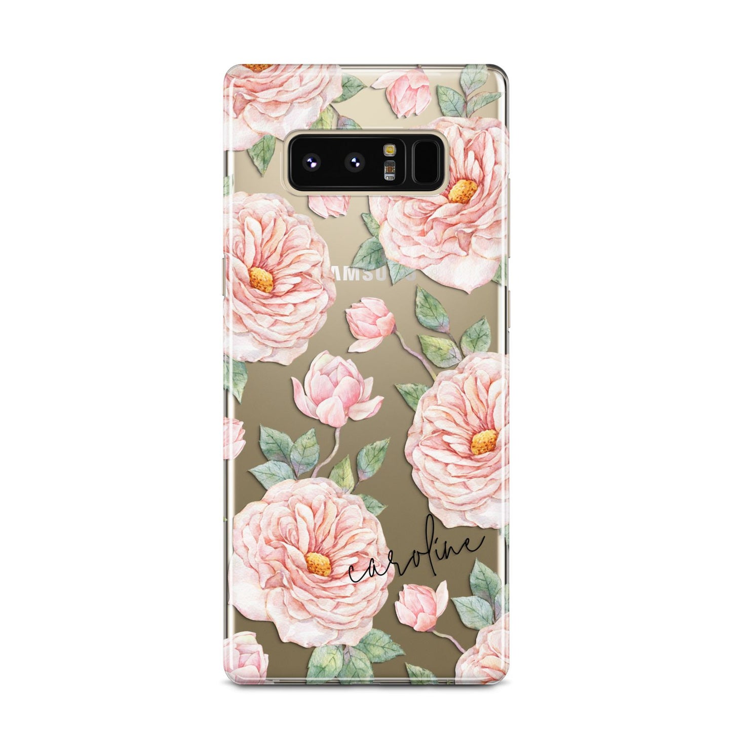 Personalised Peony Samsung Galaxy Note 8 Case