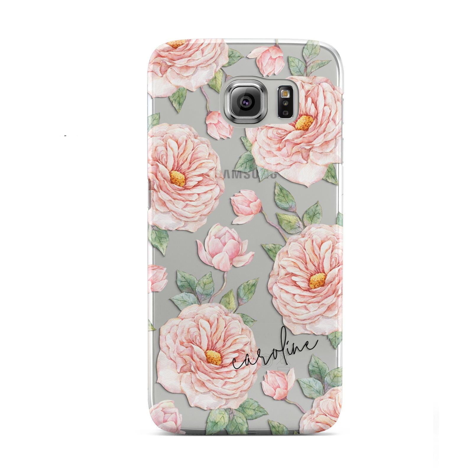 Personalised Peony Samsung Galaxy S6 Case
