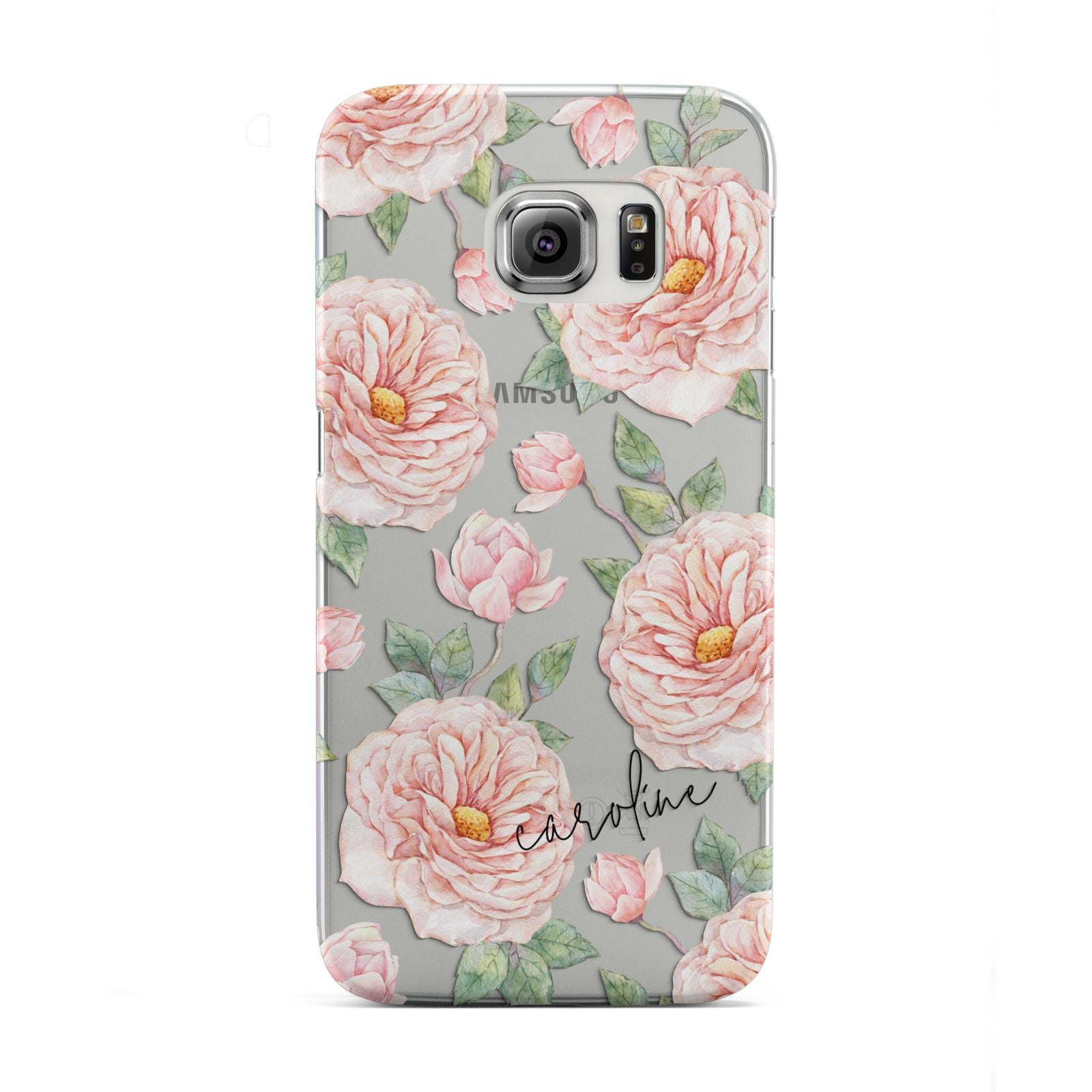 Personalised Peony Samsung Galaxy S6 Edge Case