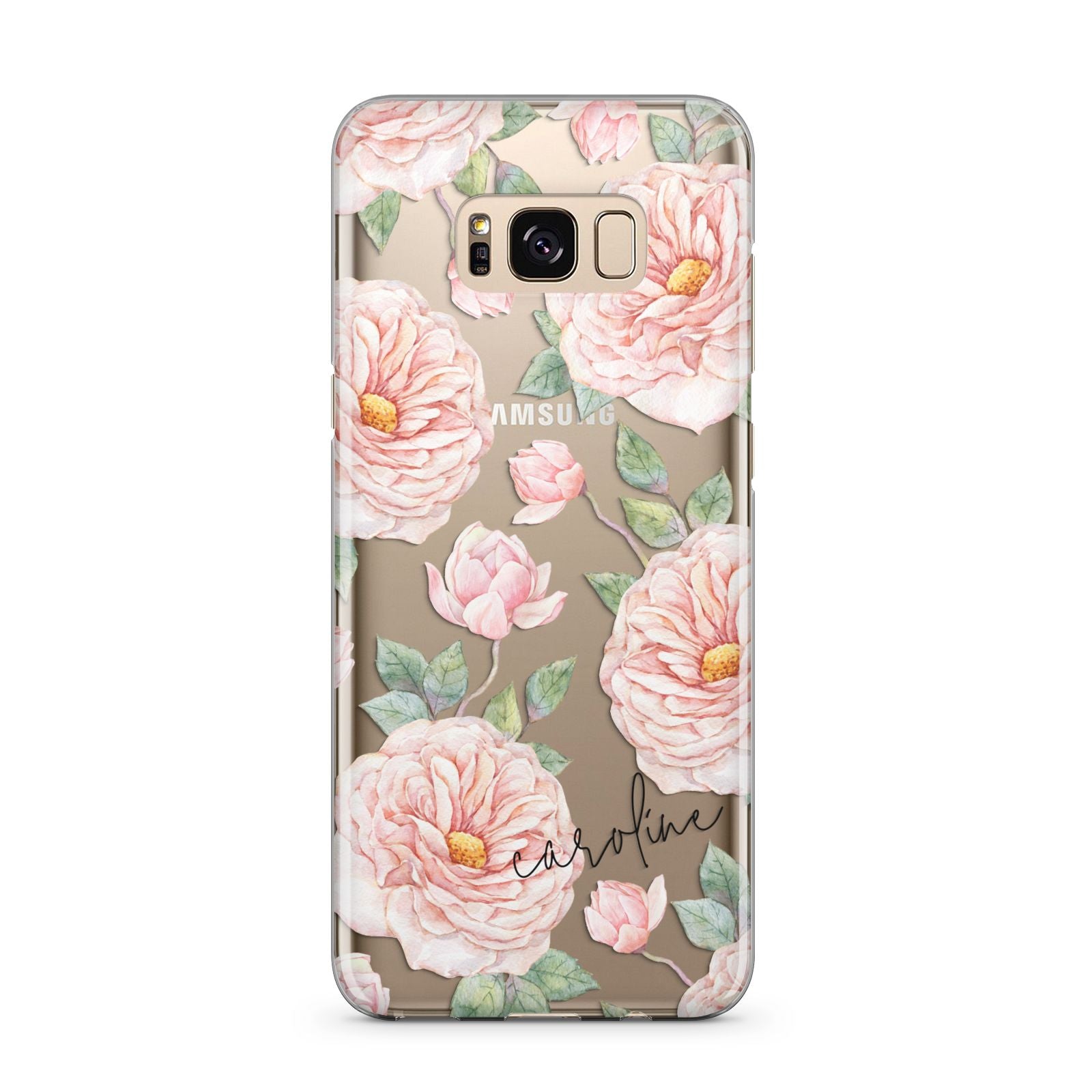 Personalised Peony Samsung Galaxy S8 Plus Case