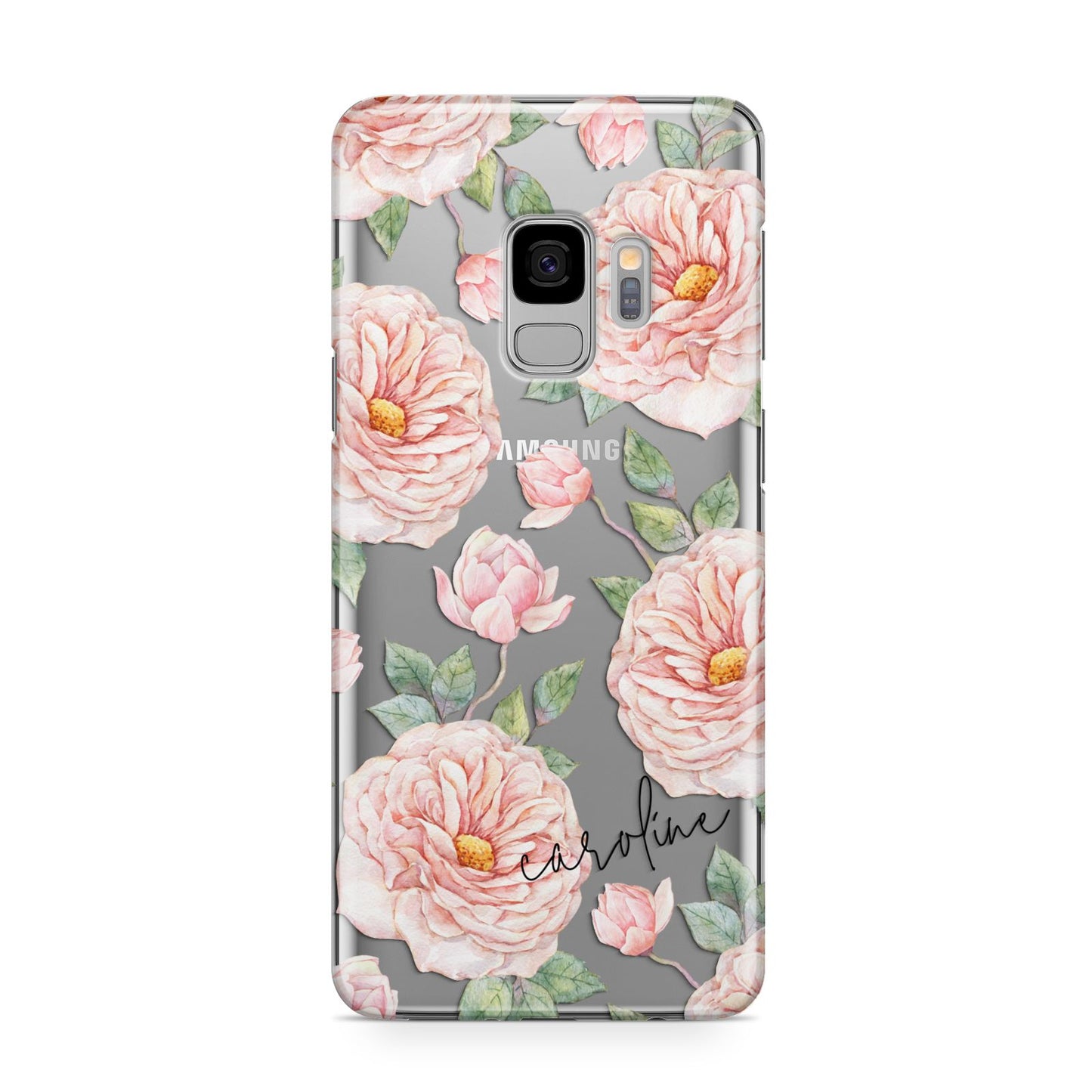 Personalised Peony Samsung Galaxy S9 Case