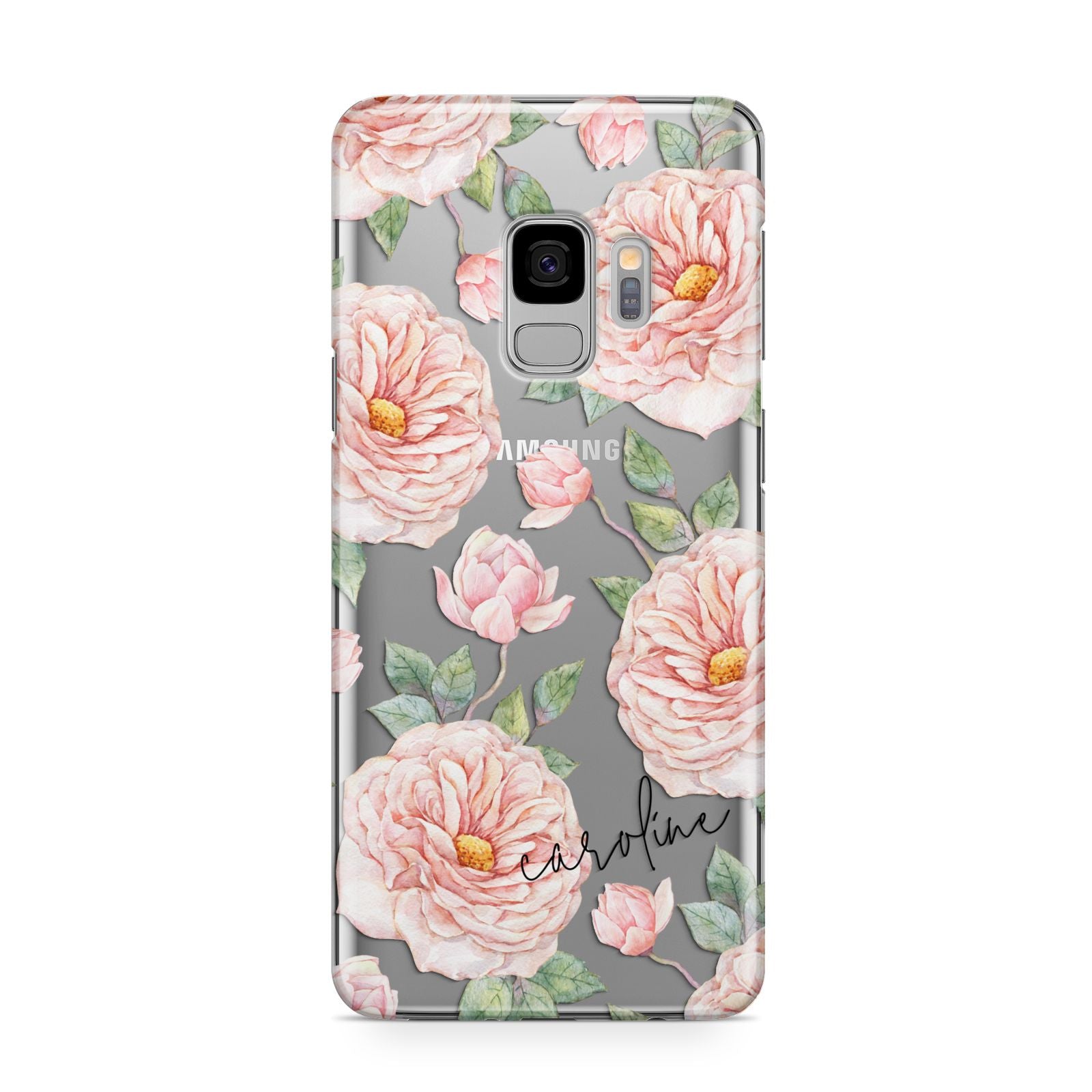 Personalised Peony Samsung Galaxy S9 Case