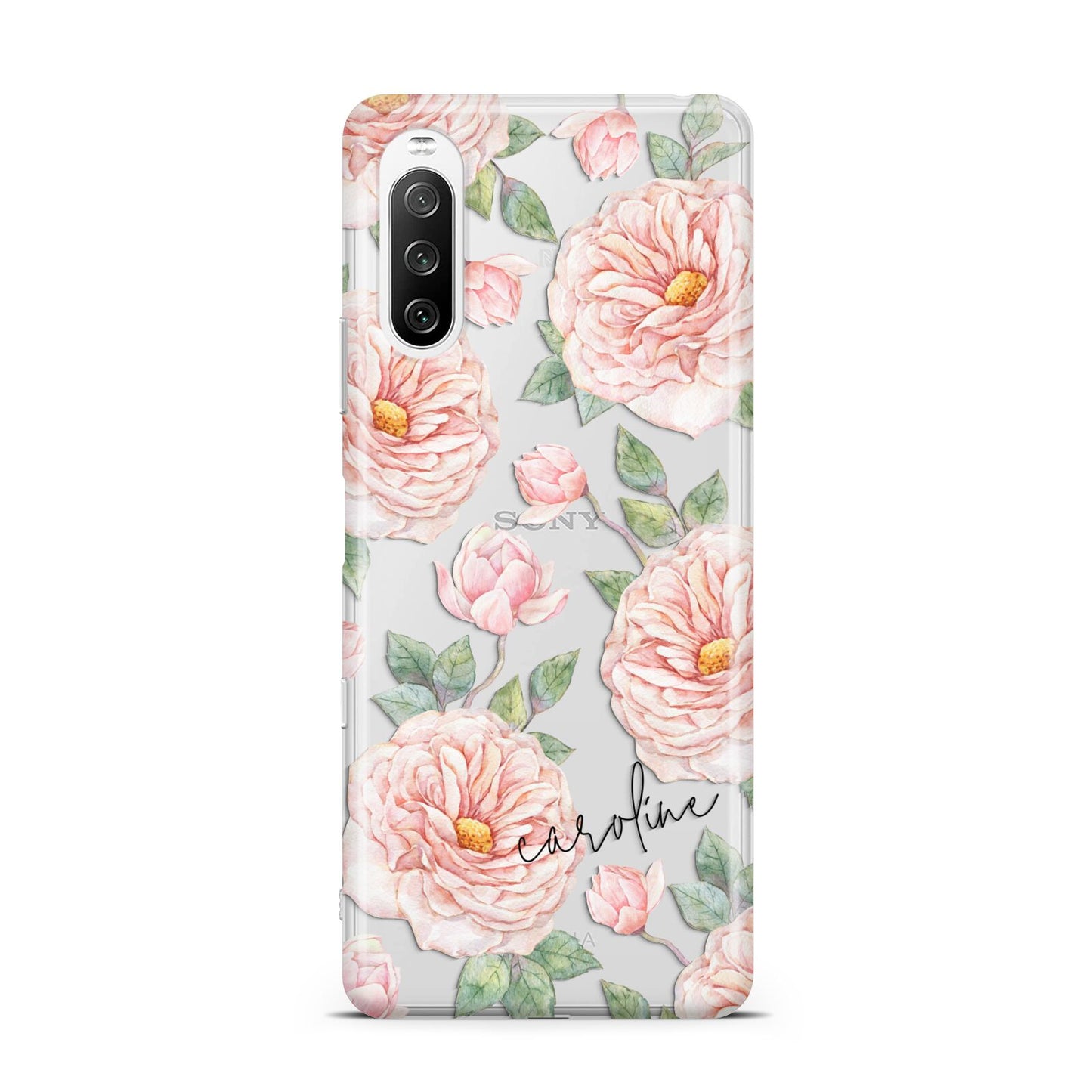 Personalised Peony Sony Xperia 10 III Case