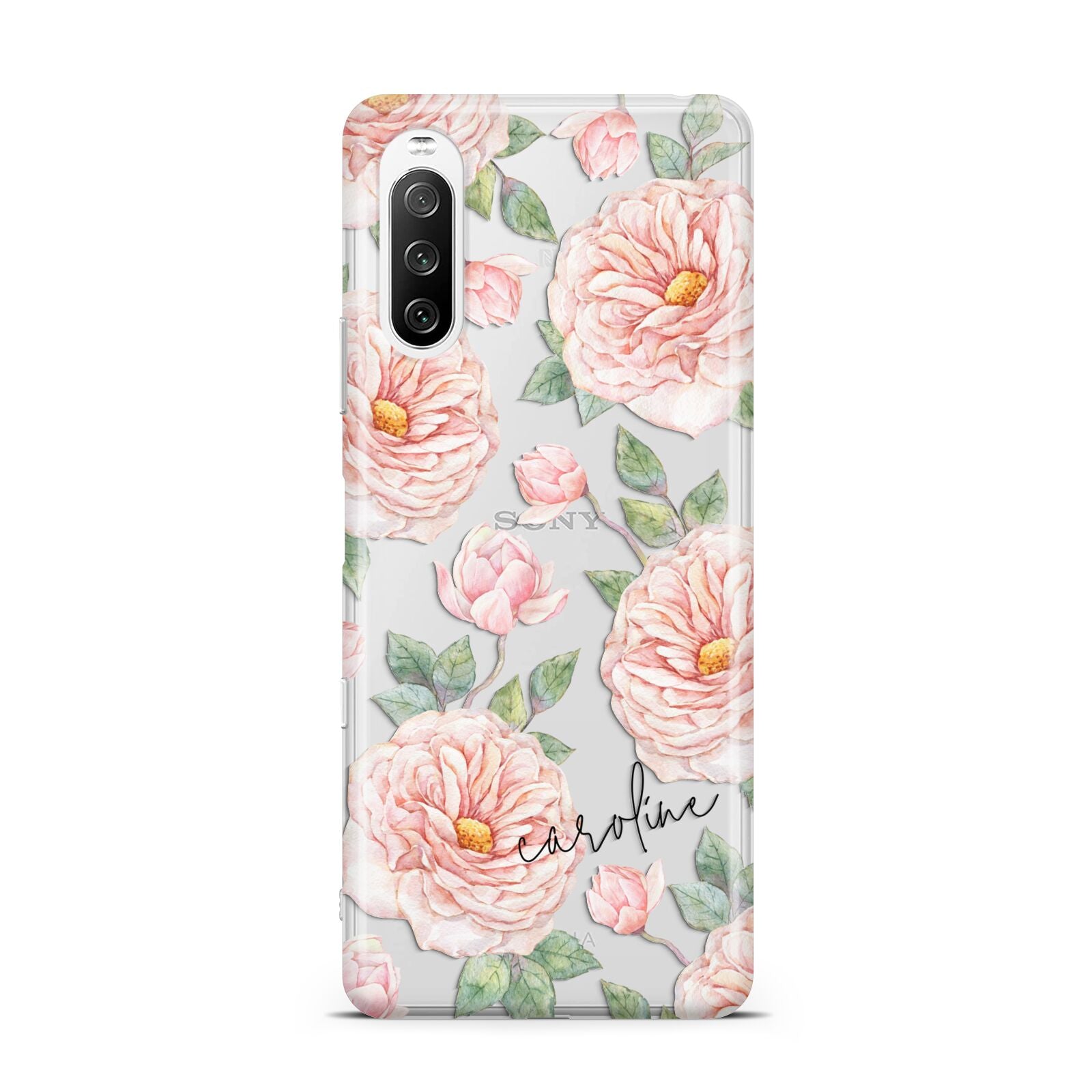 Personalised Peony Sony Xperia 10 III Case