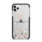 Personalised Petals Apple iPhone 11 Pro Max in Silver with Black Impact Case