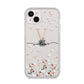 Personalised Petals iPhone 14 Plus Clear Tough Case Starlight