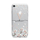 Personalised Petals iPhone 7 Bumper Case on Silver iPhone