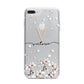 Personalised Petals iPhone 7 Plus Bumper Case on Silver iPhone