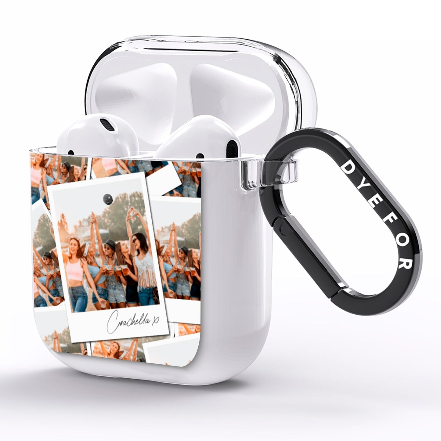 Personalised Photo AirPods Clear Case Side Image