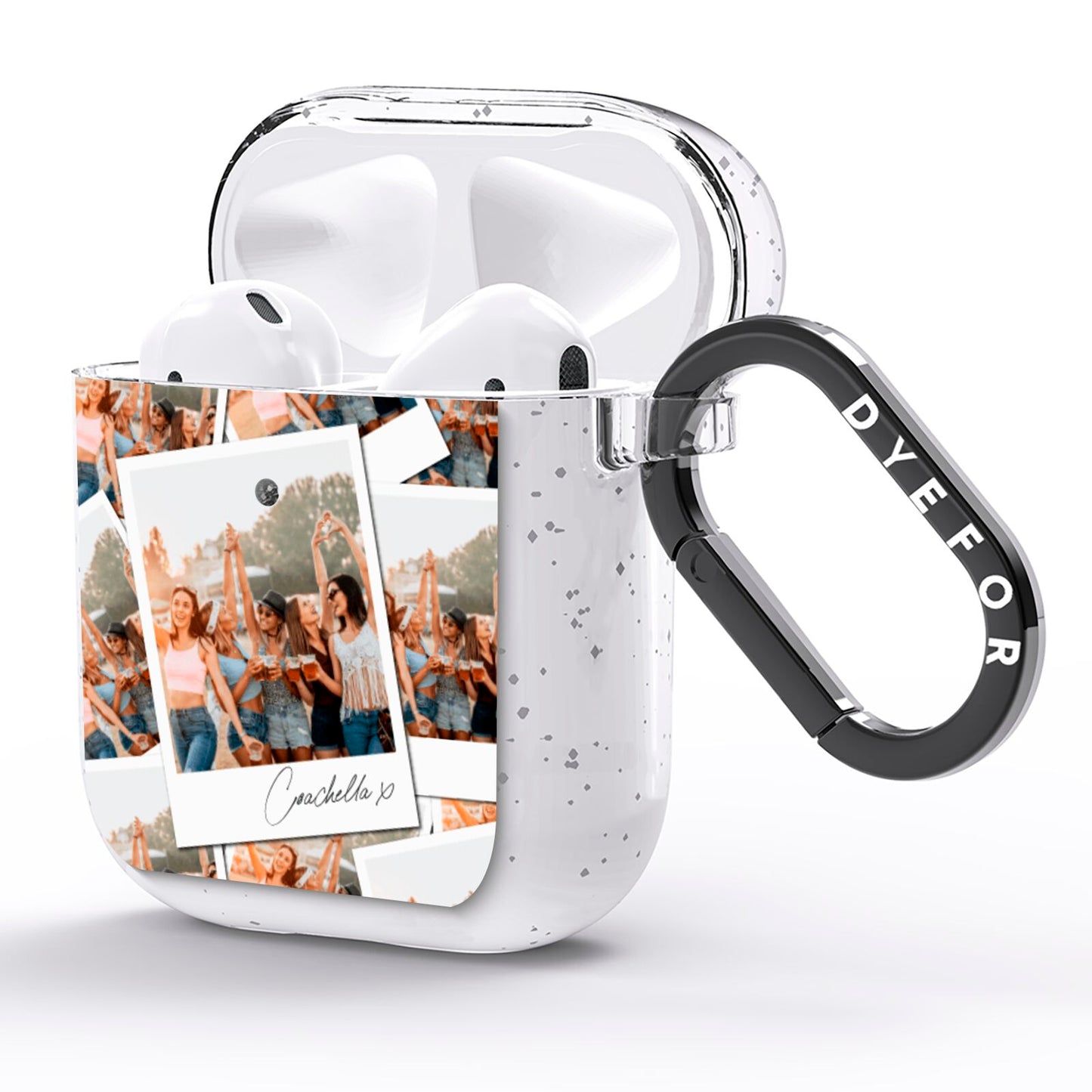 Personalised Photo AirPods Glitter Case Side Image