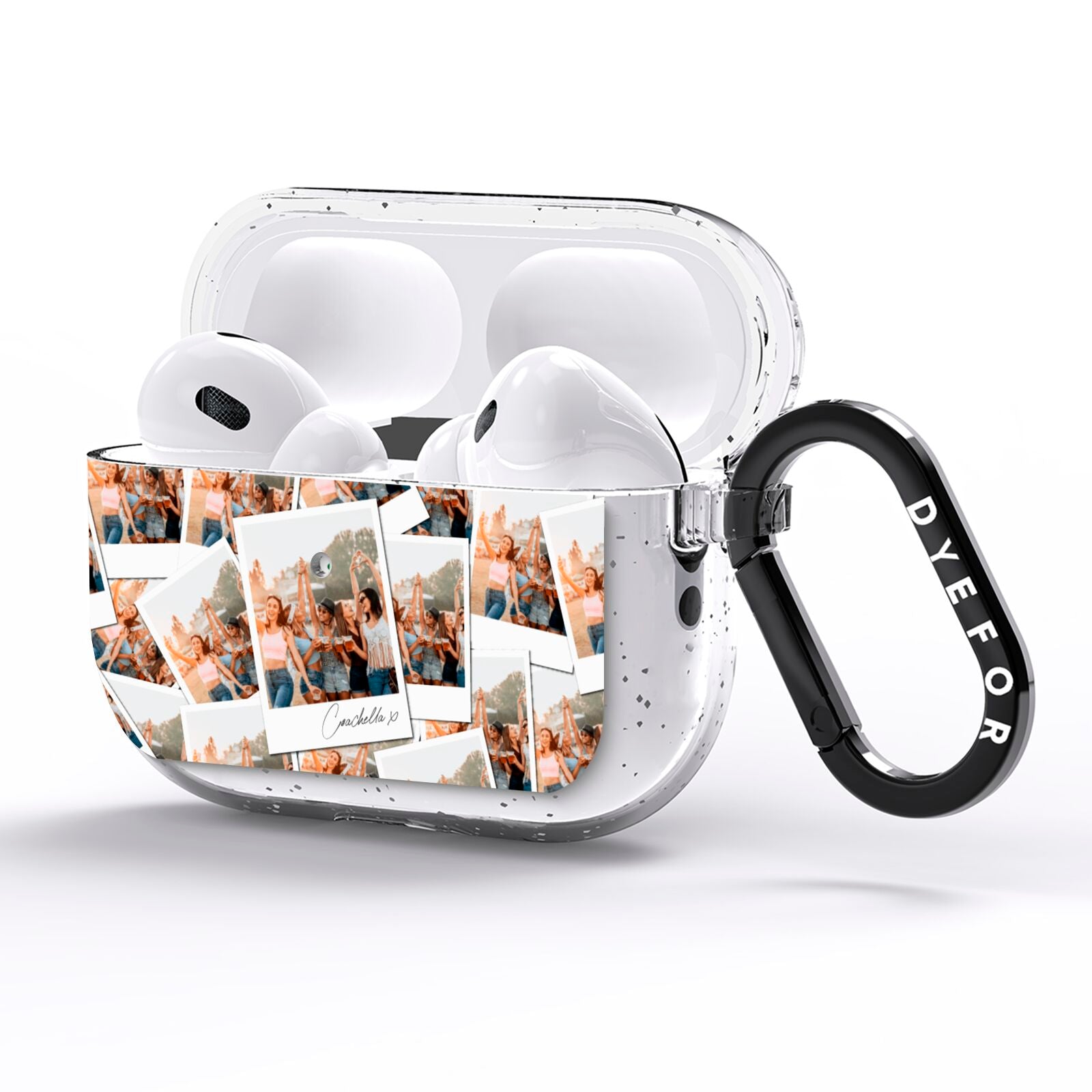 Personalised Photo AirPods Pro Glitter Case Side Image