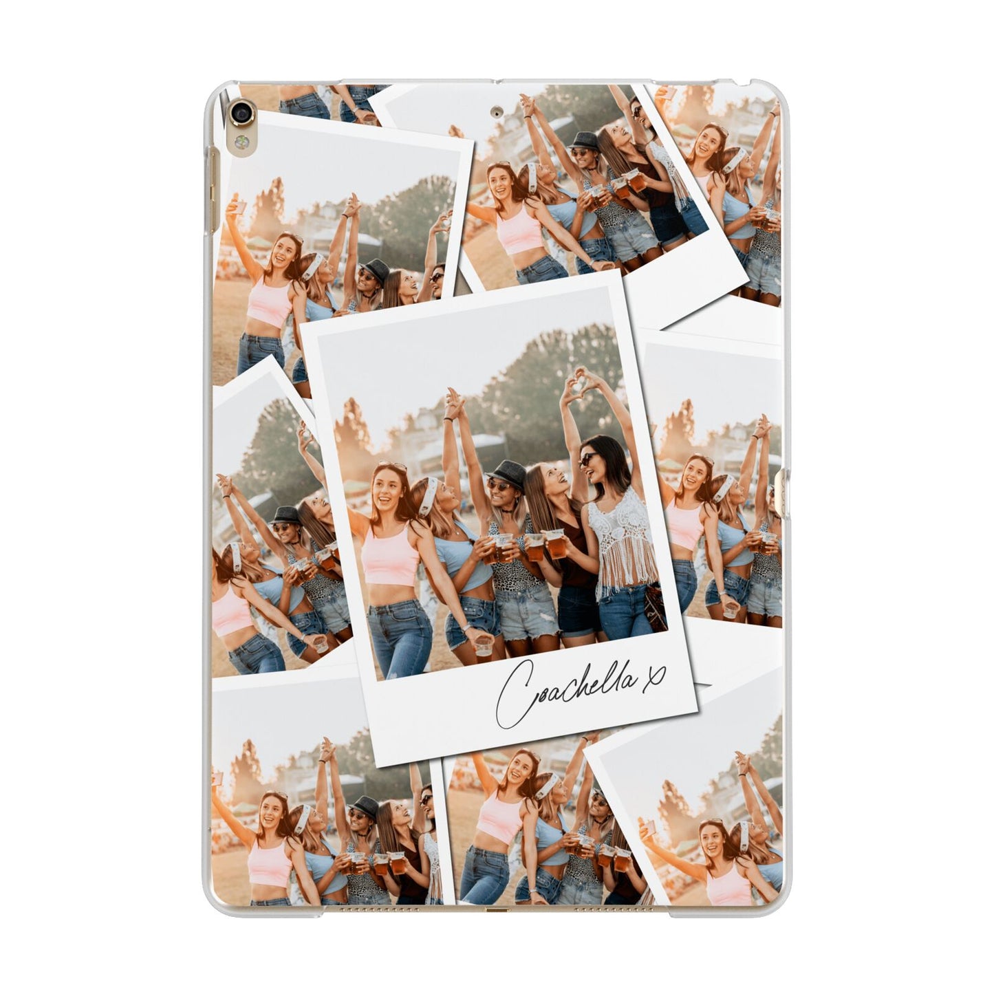 Personalised Photo Apple iPad Gold Case