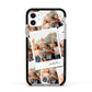 Personalised Photo Apple iPhone 11 in White with Black Impact Case