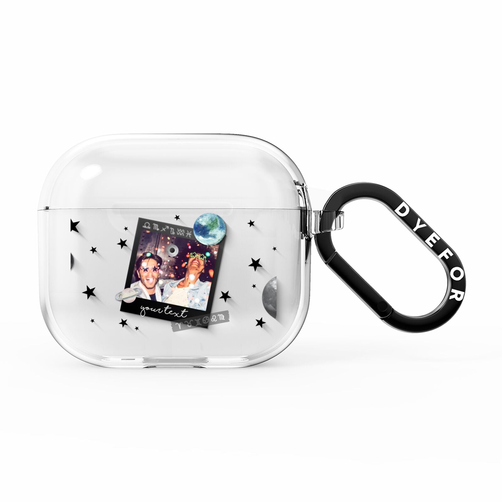Personalised Photo Celestial AirPods Clear Case 3rd Gen