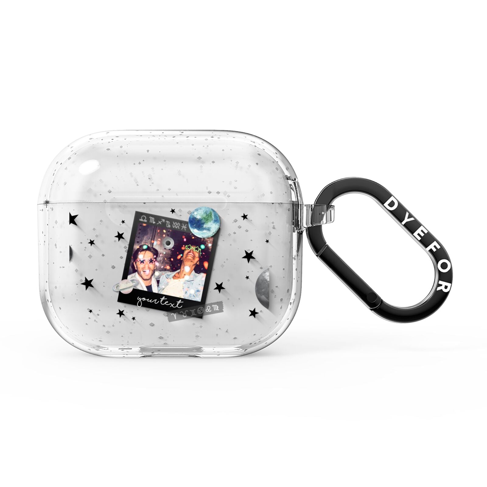 Personalised Photo Celestial AirPods Glitter Case 3rd Gen