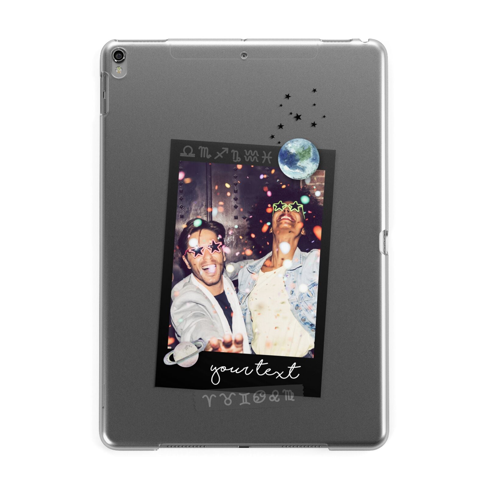 Personalised Photo Celestial Apple iPad Grey Case