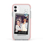 Personalised Photo Celestial Apple iPhone 11 in White with Pink Impact Case