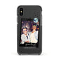 Personalised Photo Celestial Apple iPhone Xs Impact Case Black Edge on Black Phone