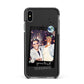 Personalised Photo Celestial Apple iPhone Xs Max Impact Case Black Edge on Black Phone