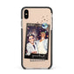 Personalised Photo Celestial Apple iPhone Xs Max Impact Case Black Edge on Gold Phone