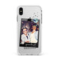 Personalised Photo Celestial Apple iPhone Xs Max Impact Case White Edge on Silver Phone