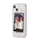 Personalised Photo Celestial iPhone 14 Clear Tough Case Starlight Angled Image