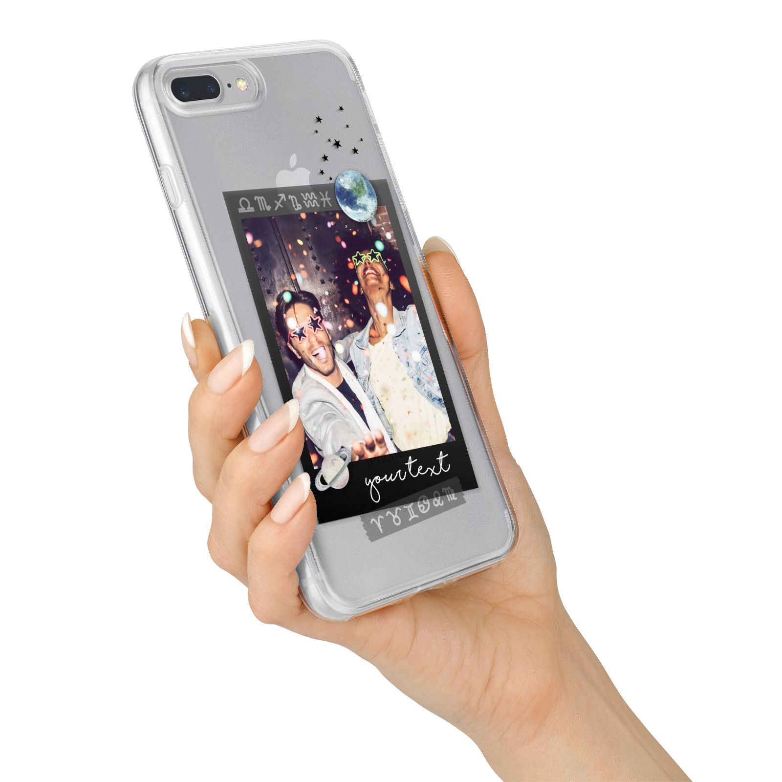 Personalised Photo Celestial iPhone 7 Plus Bumper Case on Silver iPhone Alternative Image