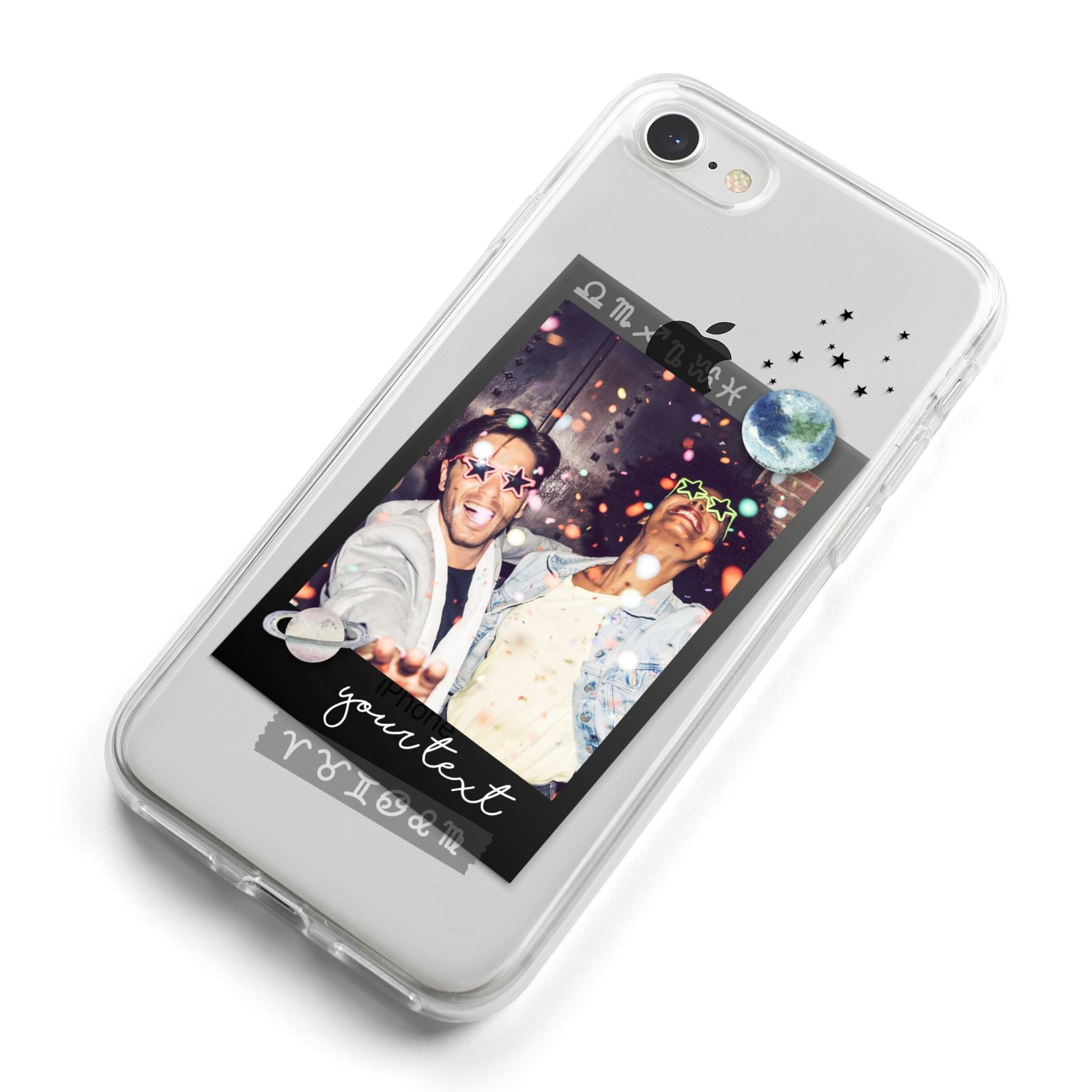 Personalised Photo Celestial iPhone 8 Bumper Case on Silver iPhone Alternative Image
