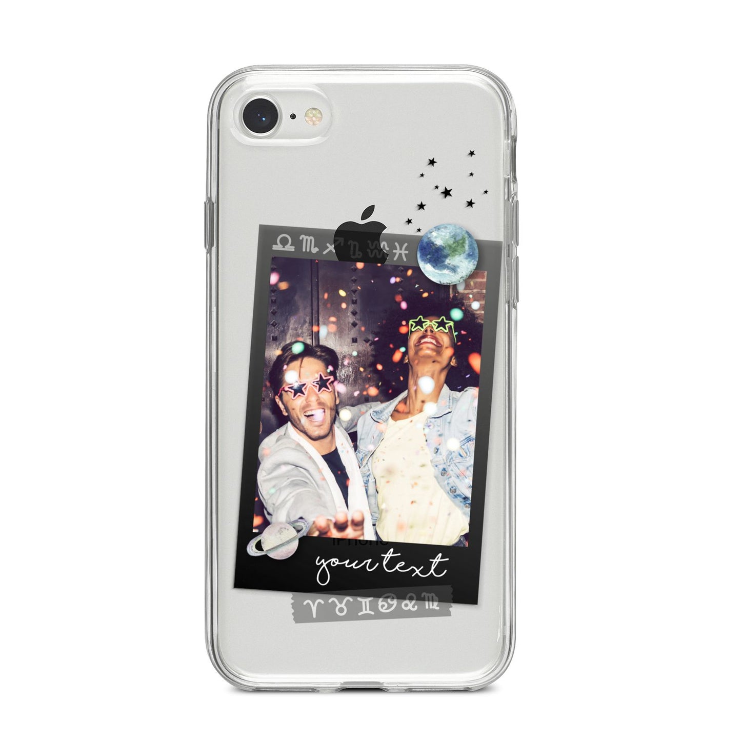 Personalised Photo Celestial iPhone 8 Bumper Case on Silver iPhone