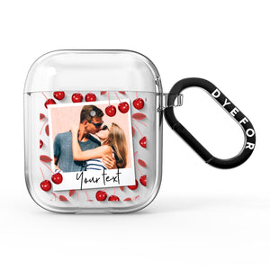 Personalised Photo Cherry AirPods Case