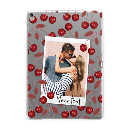 Personalised Photo Cherry Apple iPad Silver Case