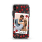 Personalised Photo Cherry Apple iPhone Xs Max Impact Case White Edge on Black Phone