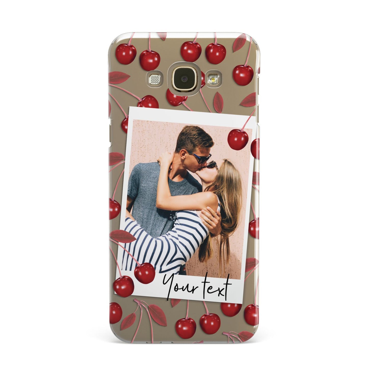 Personalised Photo Cherry Samsung Galaxy A8 Case