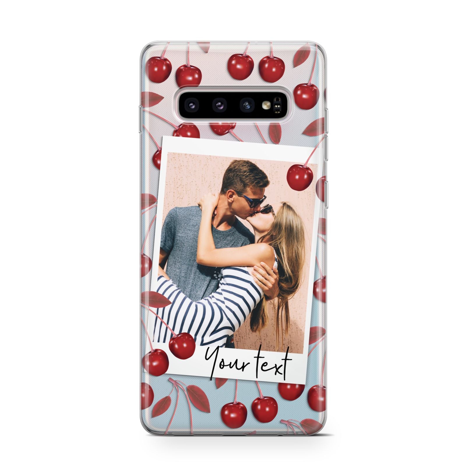 Personalised Photo Cherry Samsung Galaxy S10 Case