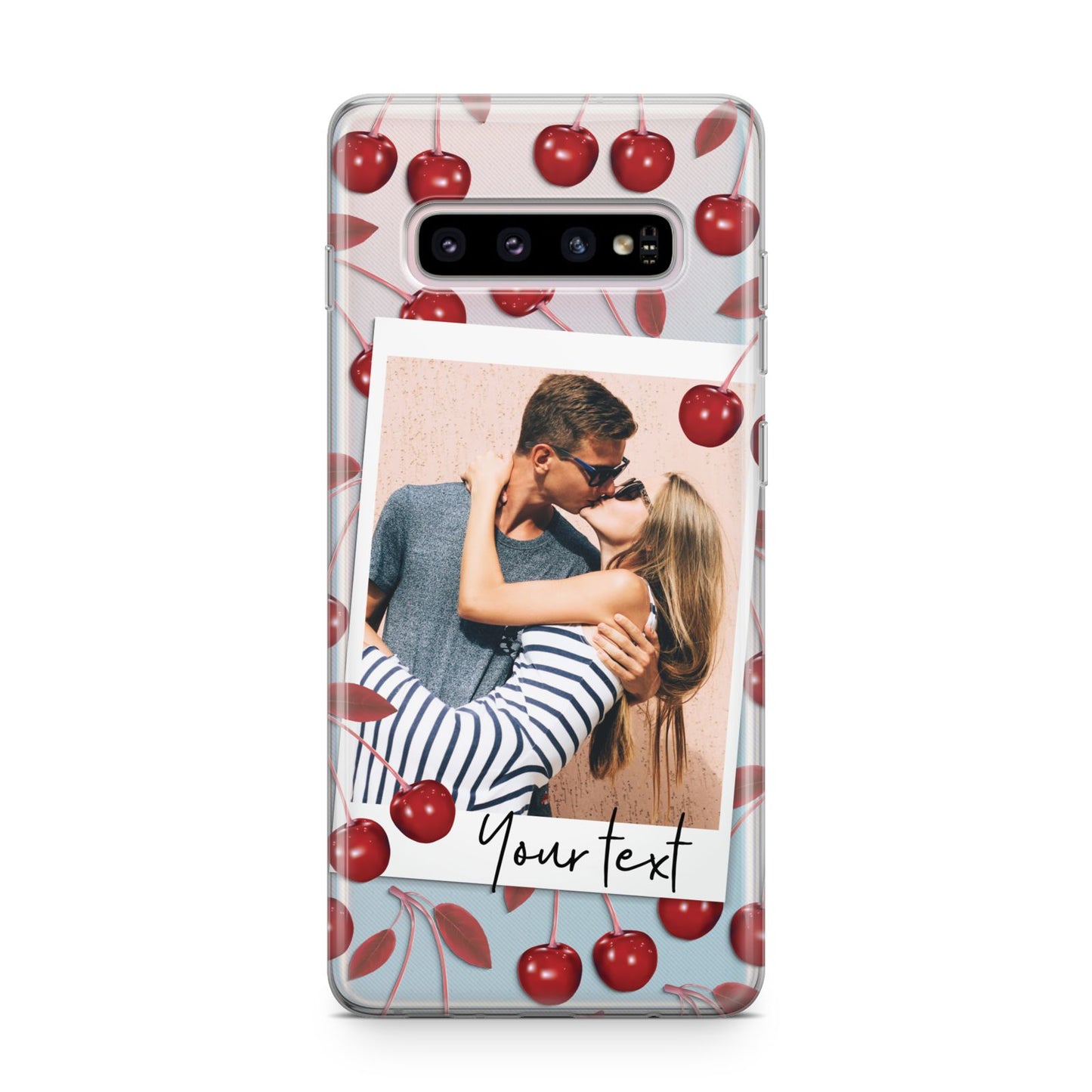 Personalised Photo Cherry Samsung Galaxy S10 Plus Case