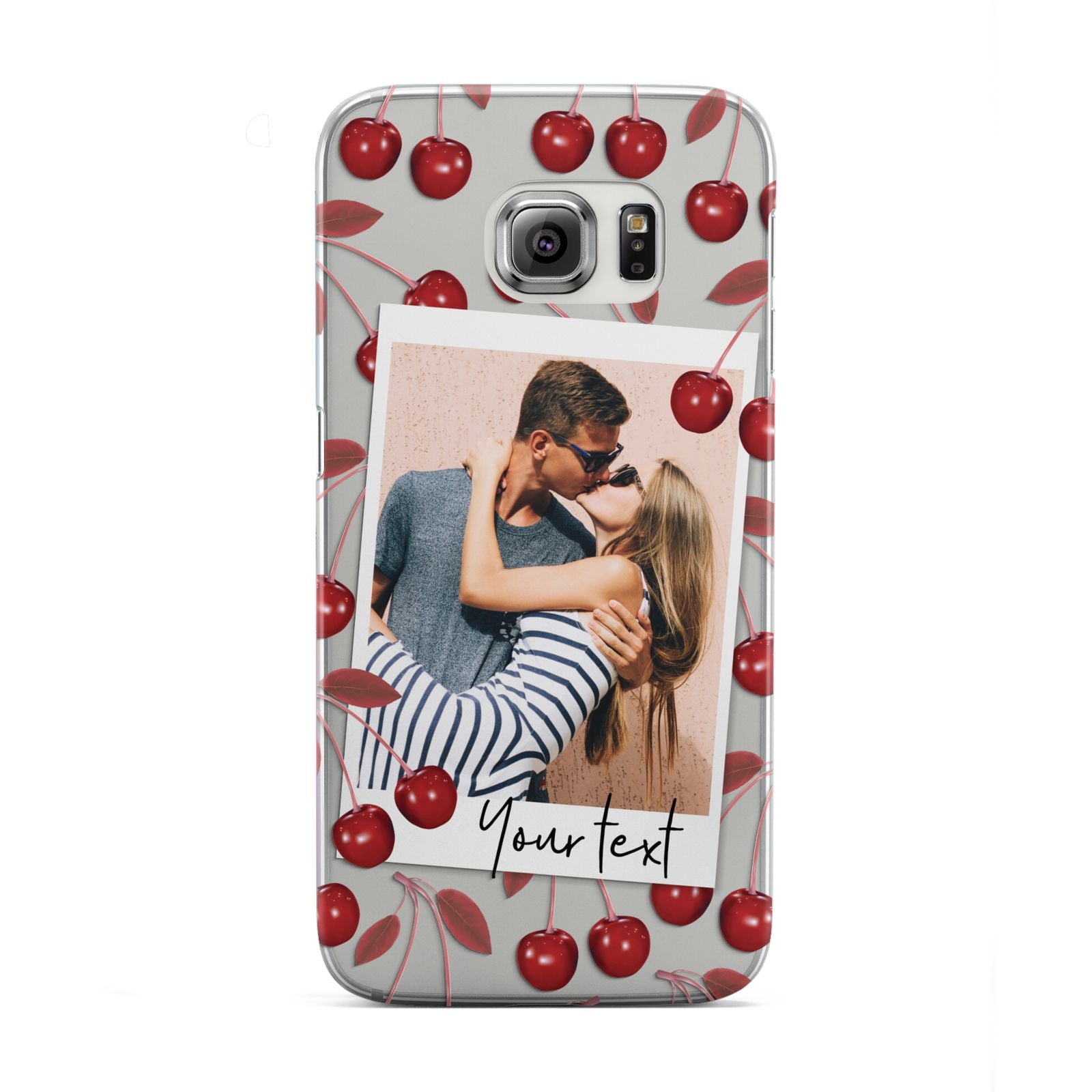 Personalised Photo Cherry Samsung Galaxy S6 Edge Case