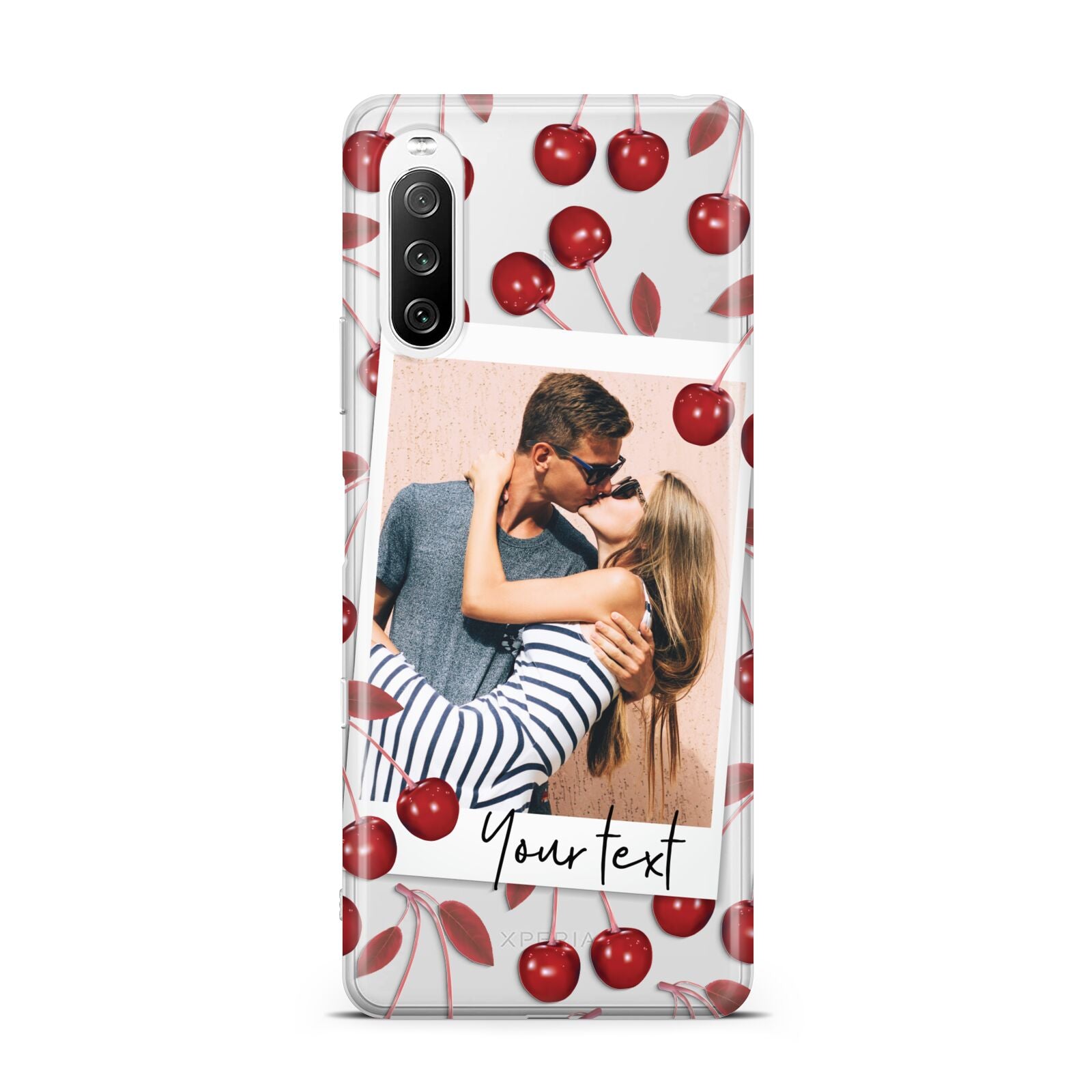 Personalised Photo Cherry Sony Xperia 10 III Case