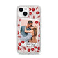 Personalised Photo Cherry iPhone 14 Glitter Tough Case Starlight