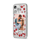 Personalised Photo Cherry iPhone 14 Pro Max Glitter Tough Case Silver Angled Image