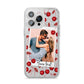 Personalised Photo Cherry iPhone 14 Pro Max Glitter Tough Case Silver