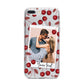 Personalised Photo Cherry iPhone 7 Plus Bumper Case on Silver iPhone