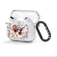 Personalised Photo Floral AirPods Clear Case 3rd Gen Side Image